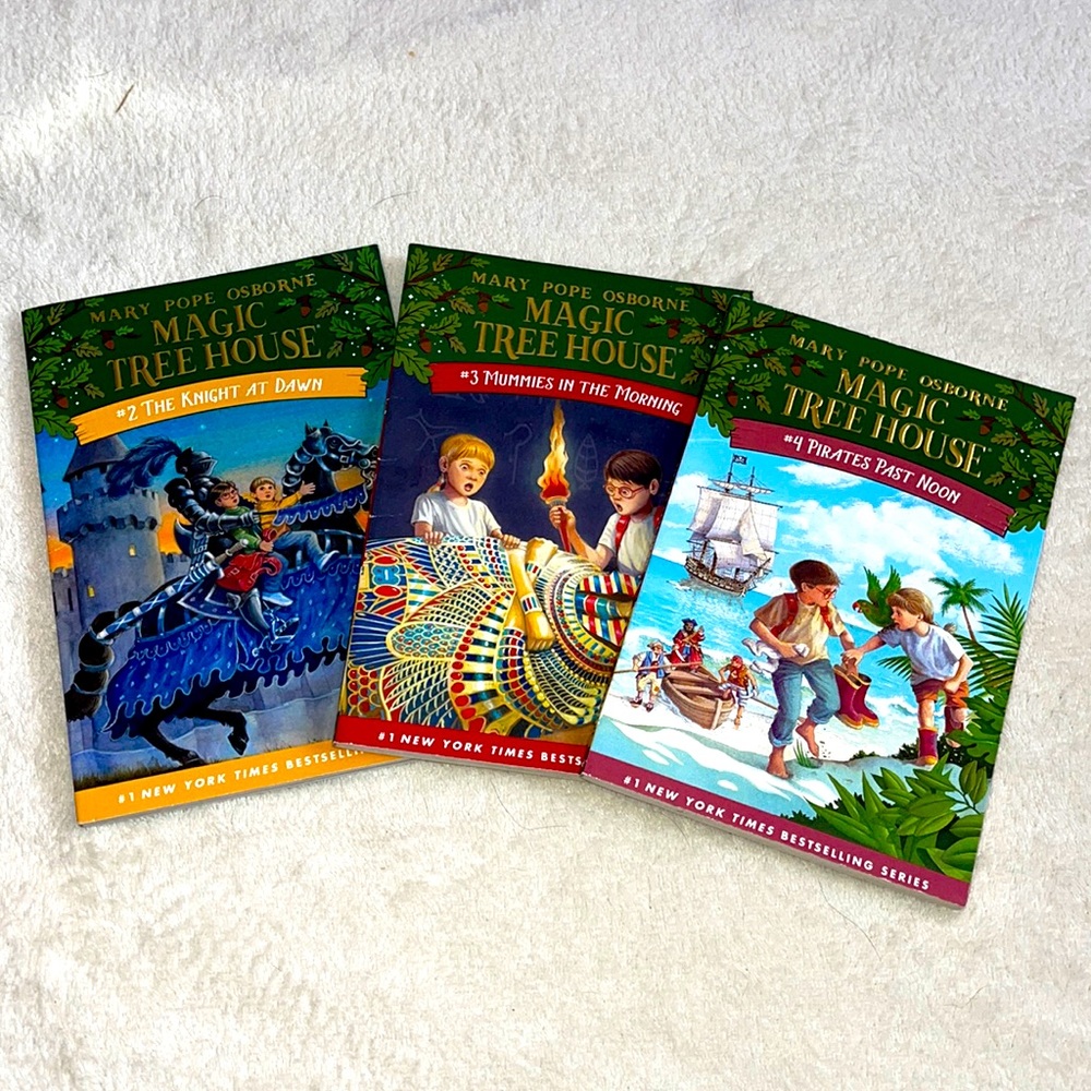 Magic tree house books 2,3,4